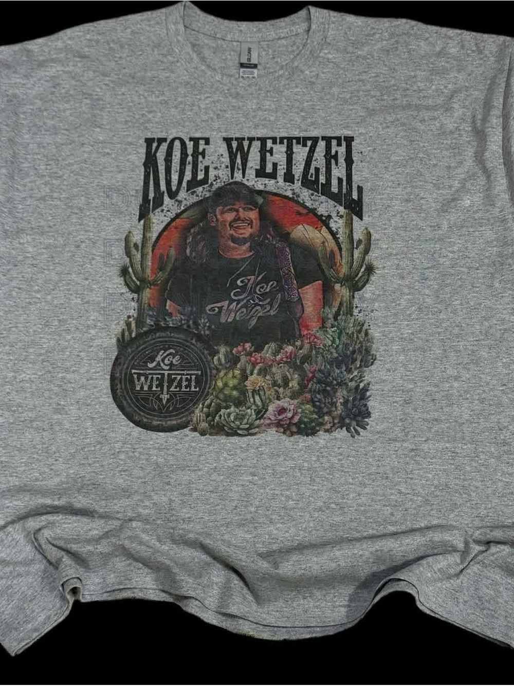 Ash Gray Koe Wetzel design Shirt